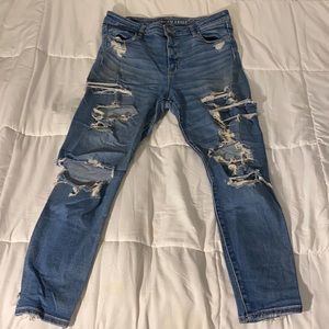 American Eagle Ne(x)t Level Stretch Distressed Jeans, size 16!